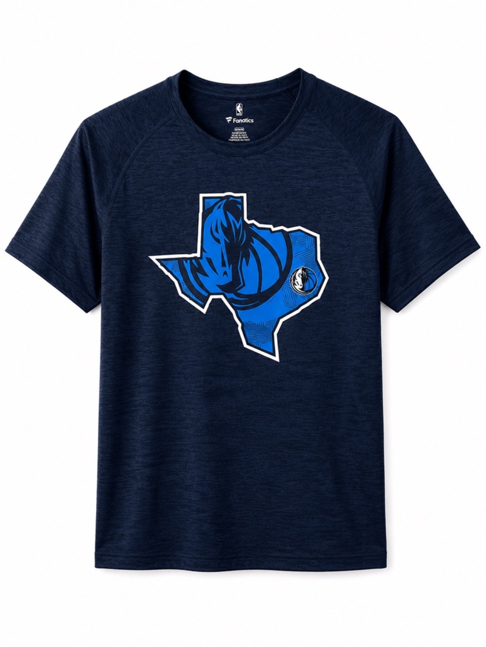 Fanatics Navy Blue Dallas Mavericks Texas Graphic Tee